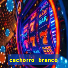 cachorro branco desenho animado