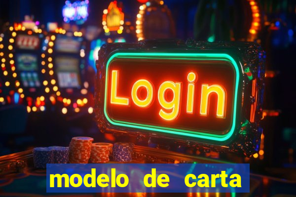 modelo de carta para encontristas