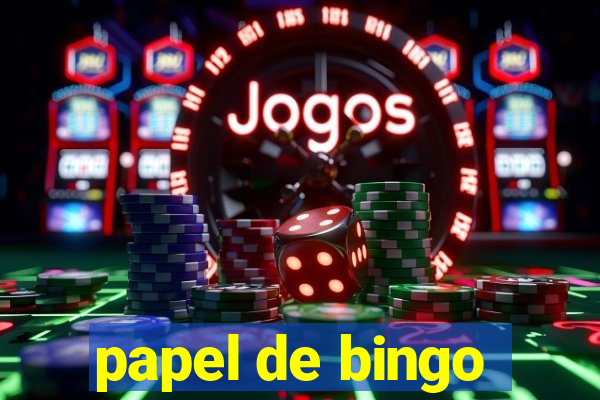 papel de bingo