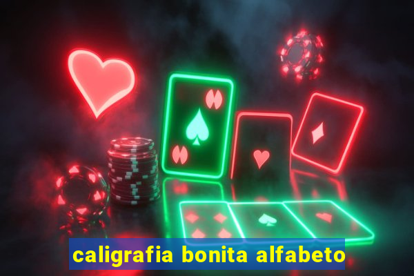 caligrafia bonita alfabeto