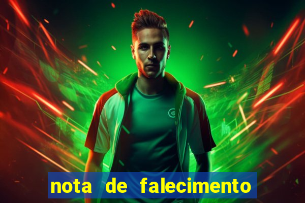 nota de falecimento a tribuna santos hoje