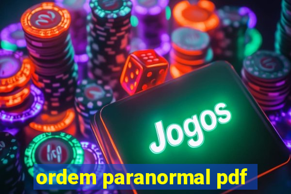 ordem paranormal pdf