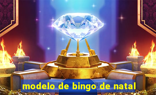 modelo de bingo de natal