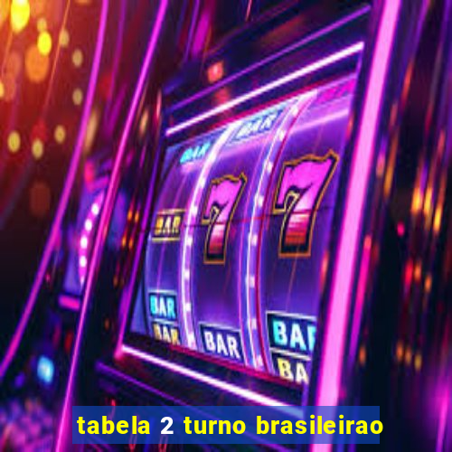 tabela 2 turno brasileirao