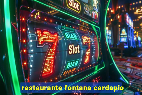 restaurante fontana cardapio