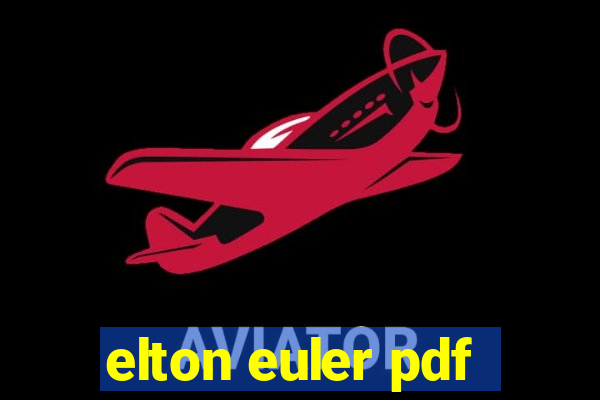 elton euler pdf