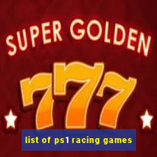 list of ps1 racing games