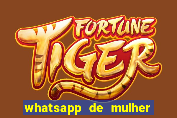 whatsapp de mulher de programa