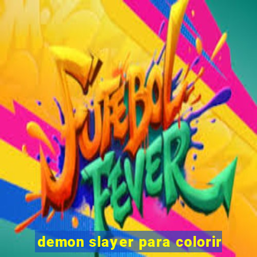 demon slayer para colorir
