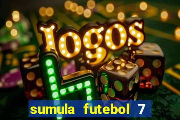 sumula futebol 7 society excel