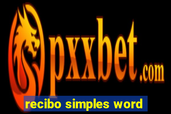 recibo simples word