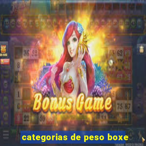 categorias de peso boxe
